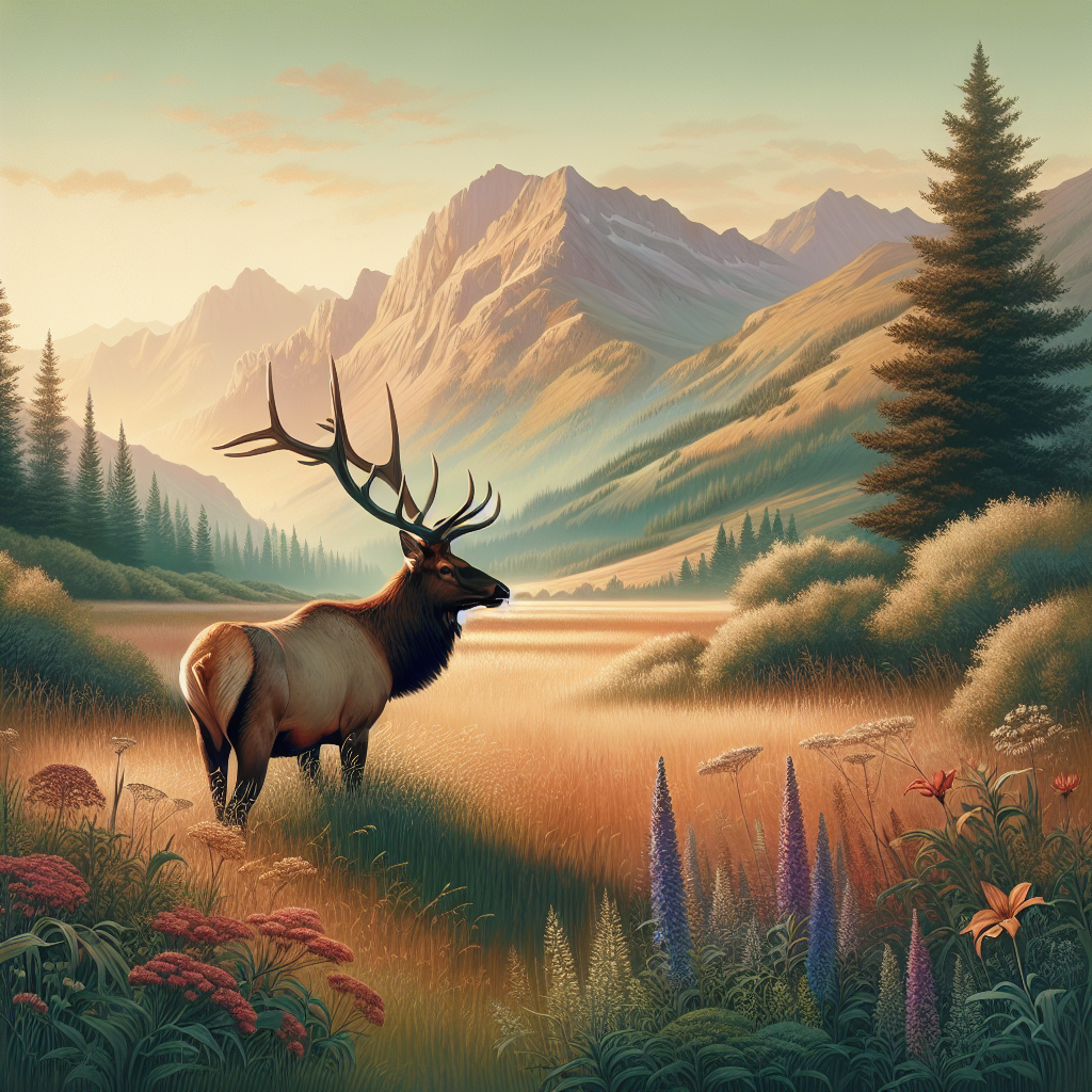 Transform Your Living Room with Elk Habitat Prints for a Tranquil Atmosphere  
