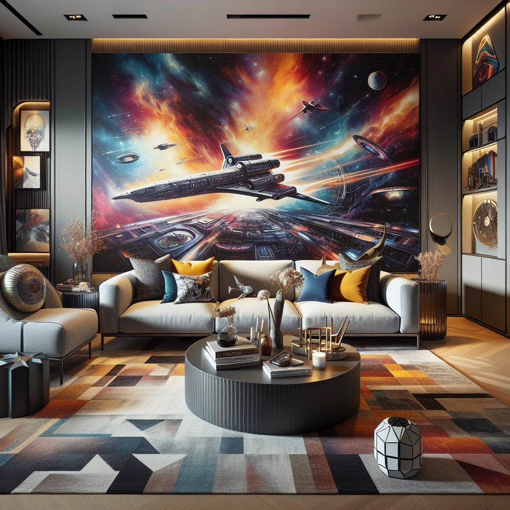 Transform Your Living Space with Vibrant Oil Paintings for Sci-Fi Themed Home Decor  