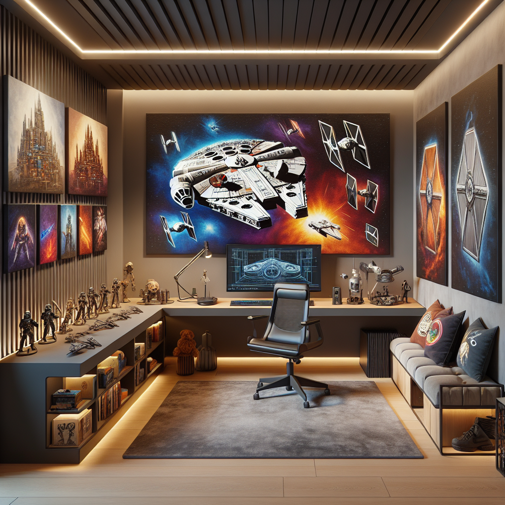 Creating an Inviting Atmosphere with Iconic Star Wars Artwork for Game Rooms and Offices  
