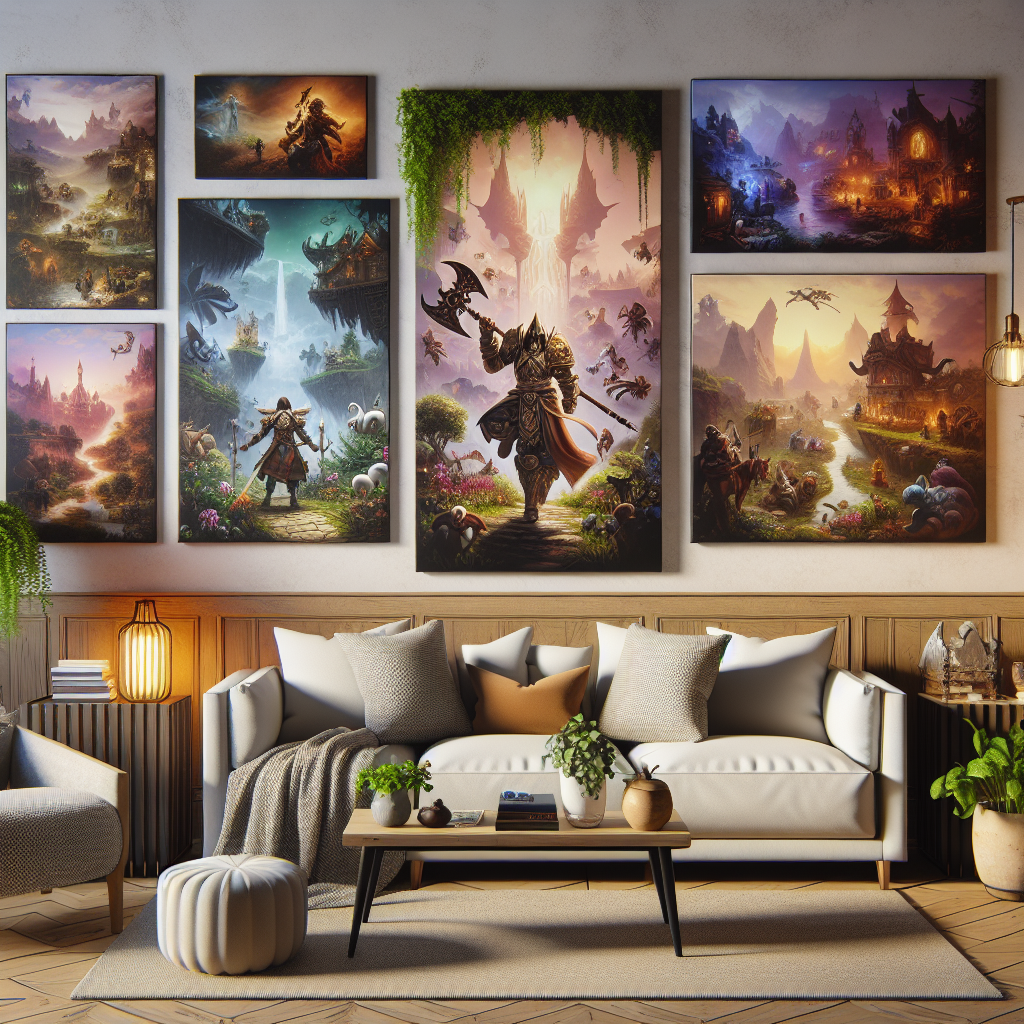 Explore the Vibrant Artwork Inspired by Witcher 3 for Home Decoration  