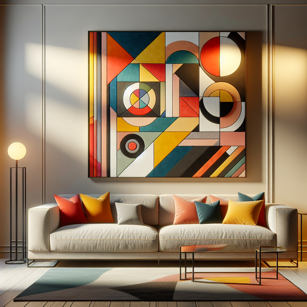 Discover the Allure of Handcrafted Abstract Geometric Wall Art Inspired by Kandinsky  