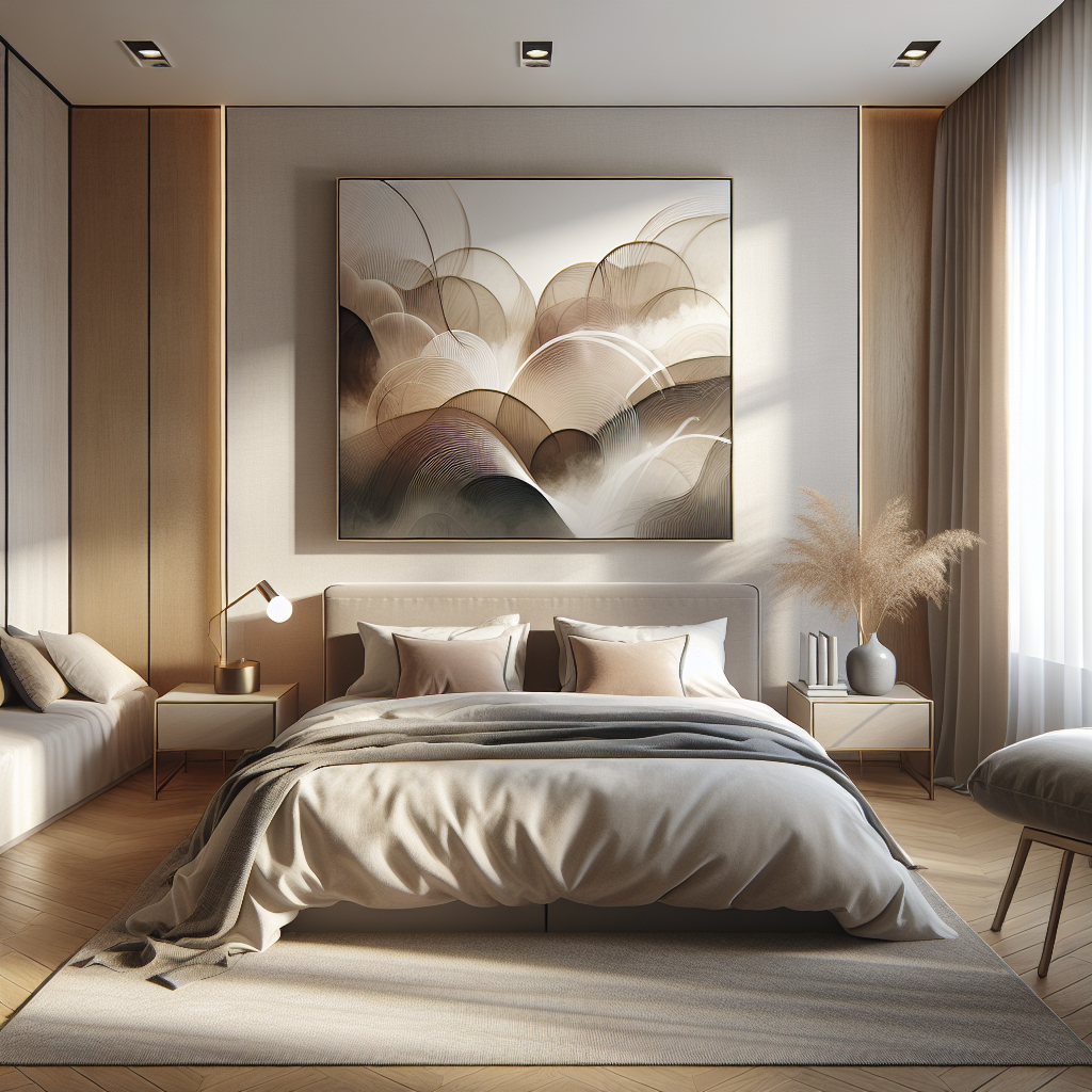 Transform Your Bedroom Aesthetics with Unique Contemporary Artwork  