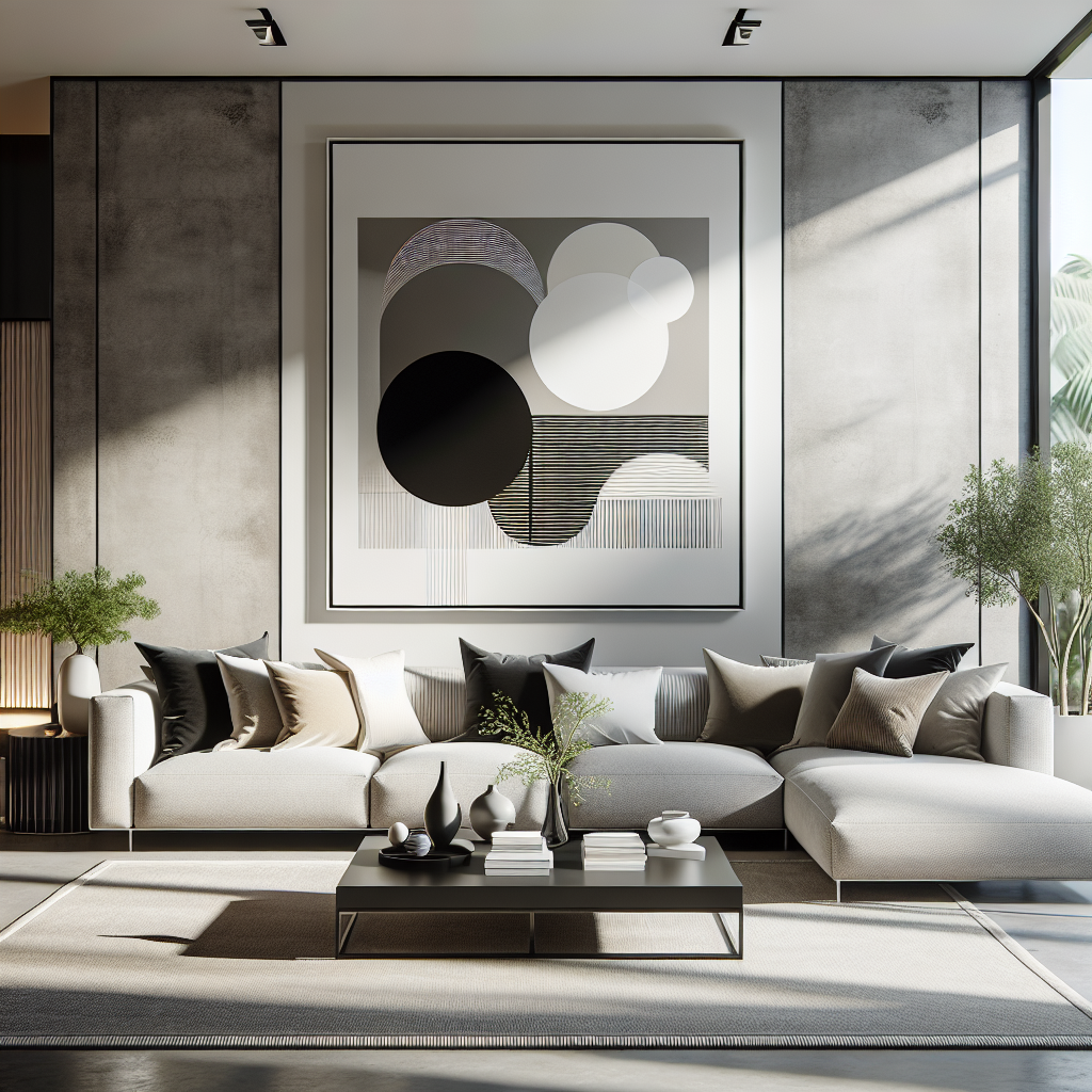 The Impact of Minimalist Black and White Canvas Art on Your Home's Ambiance  