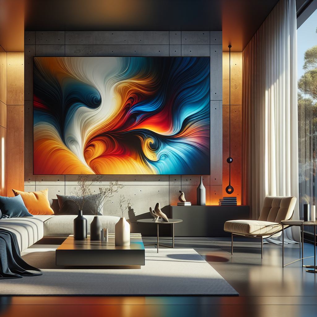 Incorporating Vibrant Abstract Artwork to Enhance Home Aesthetics  