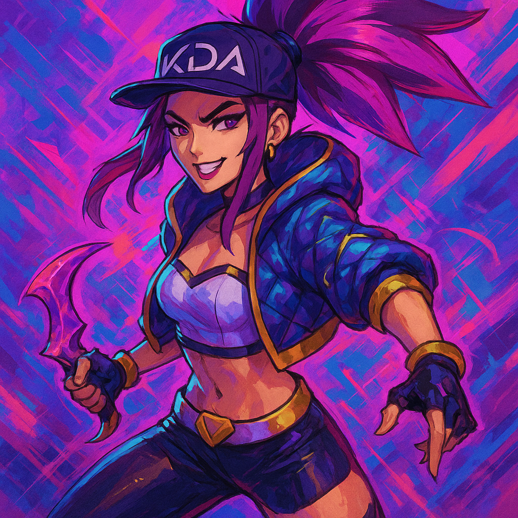 Exploring the Vibrant Canvas Art Featuring Akali from League of Legends Exploring the Vibrant Canvas Art Featuring Akali from League of Legends