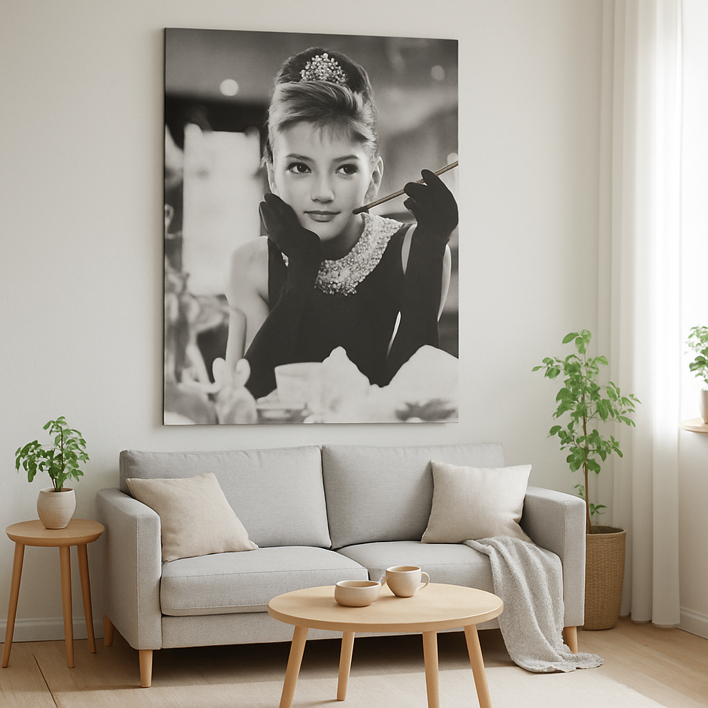 Embracing Nordic-Inspired Canvas Prints of Classic Movie Icons in Modern Interiors  